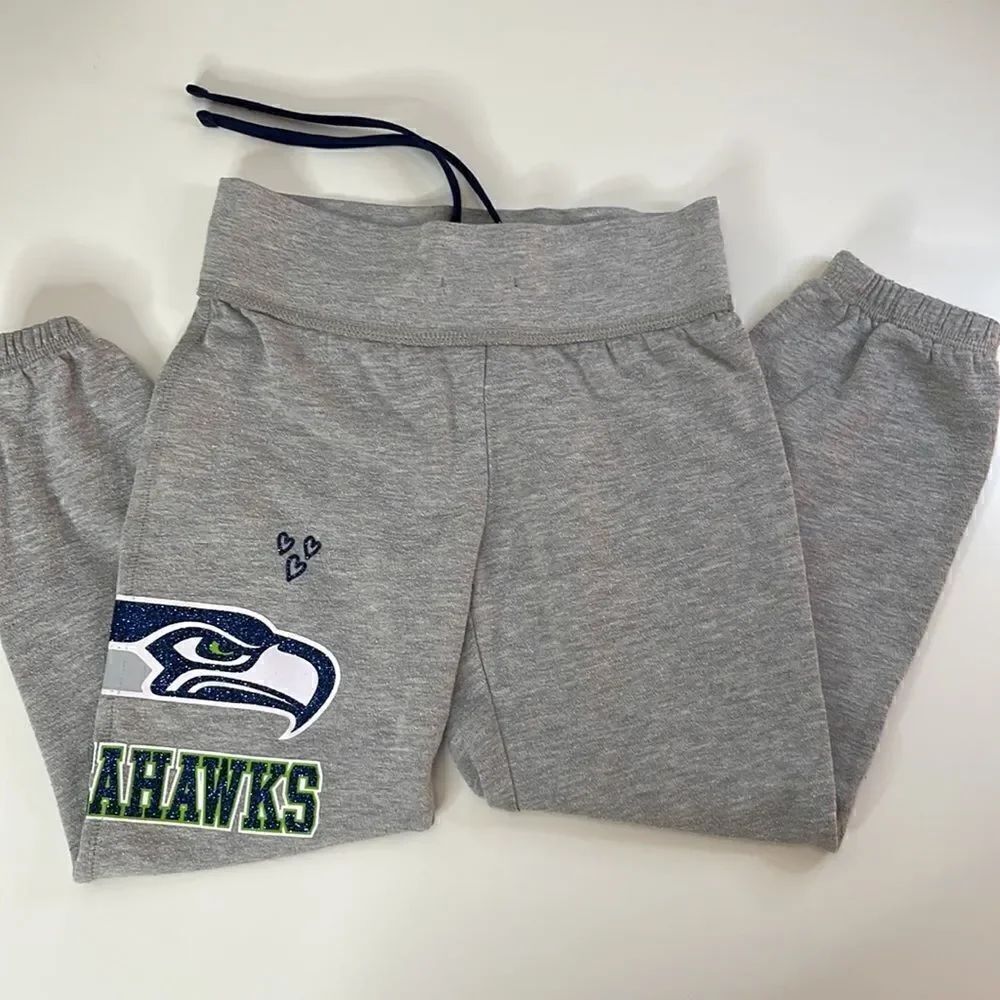NFL Team Apparel Seattle Seahawks sweatpants.  Size girls 6/7.